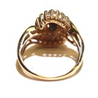 14k Yellow Gold .25ct SI2 H Diamond Cluster Ring 3.3g Natural ladies 5 — photo 2