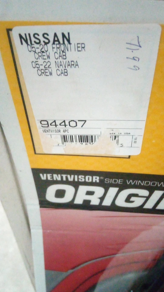 Pantallas de ventilación de ventana Nissan Frontier 2005 a 2020, Navara 2005-2012 doble cabina Foto 2 de 2