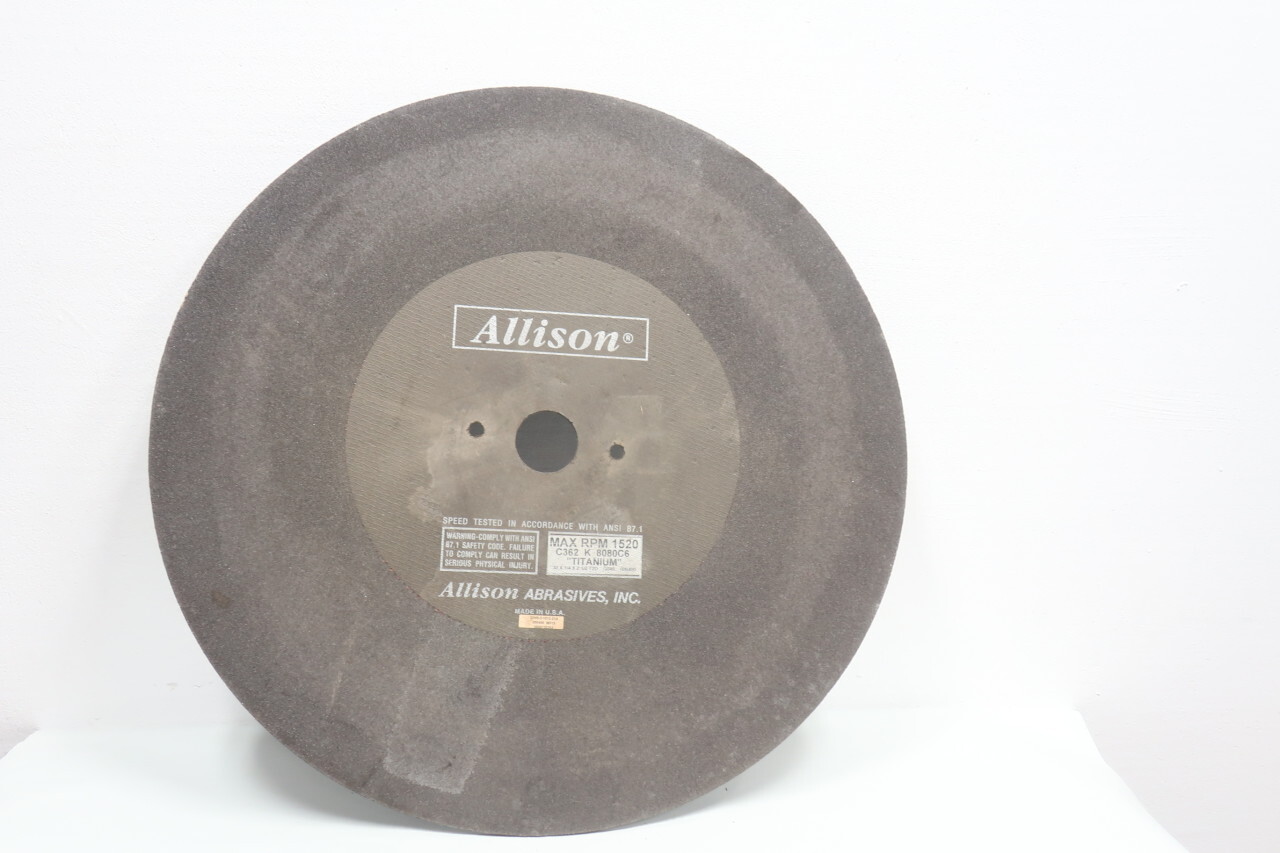 Box Of 10 Allison Abrasives C362 K 8080C6 Cutoff Wheel 30in X 1/4in X 21/2in eBay