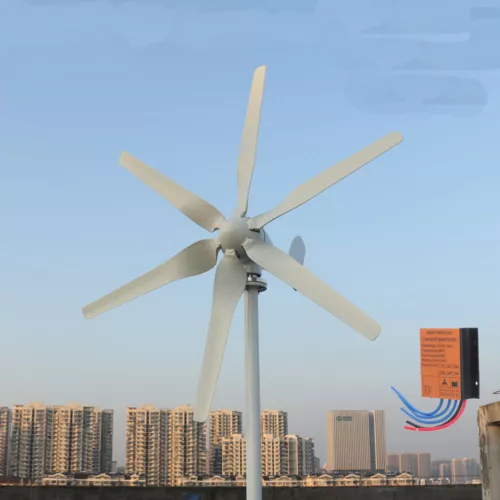 800W 24V Horizontale Windkraftanlage Kits Windgenerator Windräder mit Laderegler - Bild 5 von 21