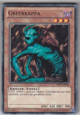 YU-GI-OH Greenkappa Common deutsch BP01-DE056