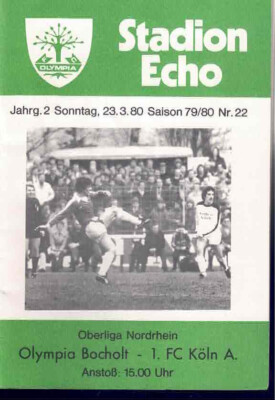 Football programme booklet 79/80 OL Olympia Bocholt - 1st FC Cologne (A)