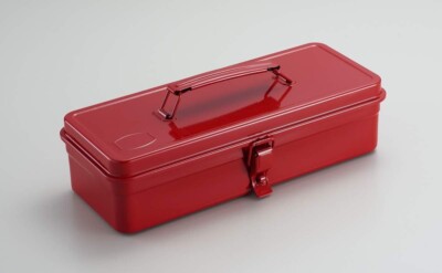 TOYO T-320 Steel Tool Box Trunk Red 32 x 12.5 x 8.5 cm Made in Japan