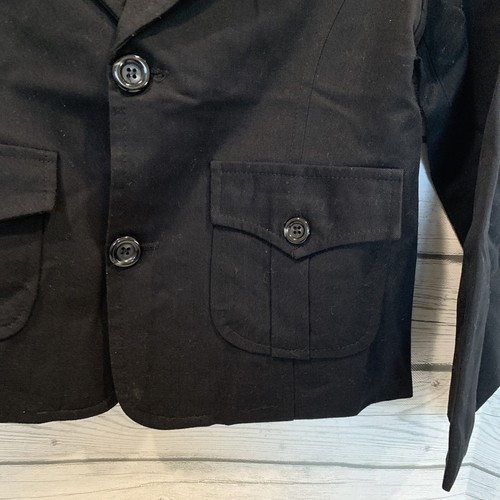 Boys Black Blazer Coat Jacket Coco Bang Korean Fashion Preppy Classic Style - Picture 6 of 12