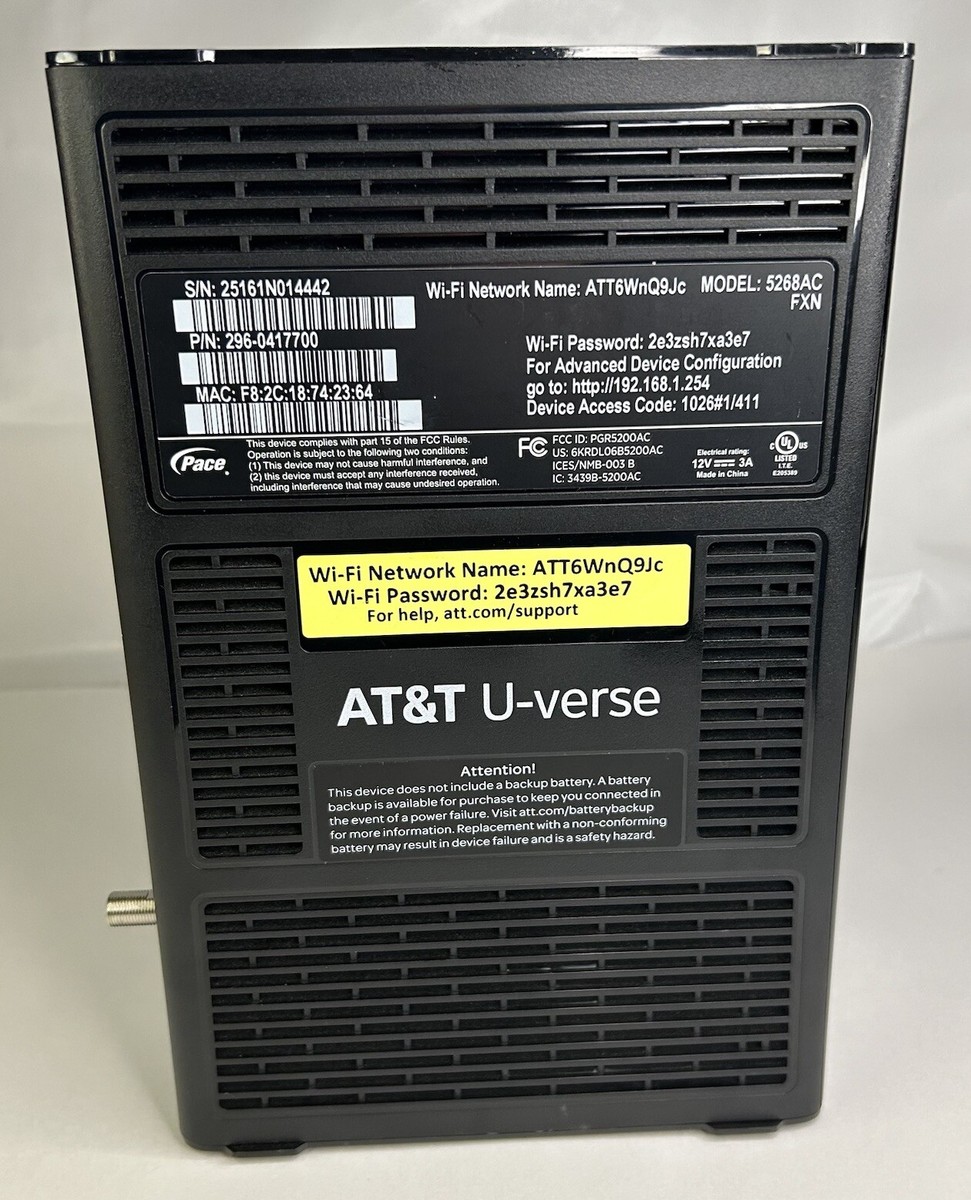 AT&T U-Verse Pace Model #5286AC DSL Modem w/AC Adapter Included | eBay
