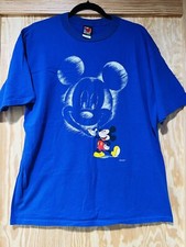VTG Disney Mickey Unlimited T-Shirt XL Mickey Mouse Made In USA 90s Blue