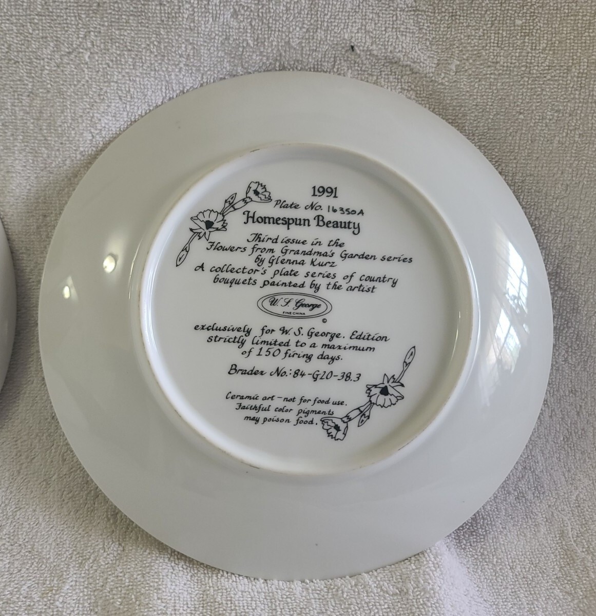 (2) Flowers From Grandma's Garden Series Collector Plates eBay