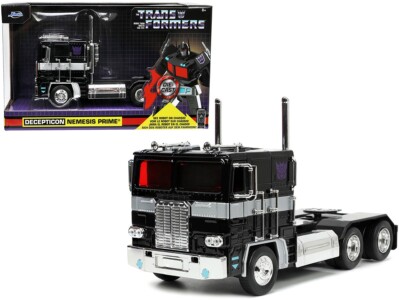 1/24 Jada Transformers Decepticon Nemesis Prime & Robot on Chassis Black 33490