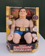 Samoa Joe Interactive Wrestling TNA Bashin Brawlers Action Plush New Old Stock