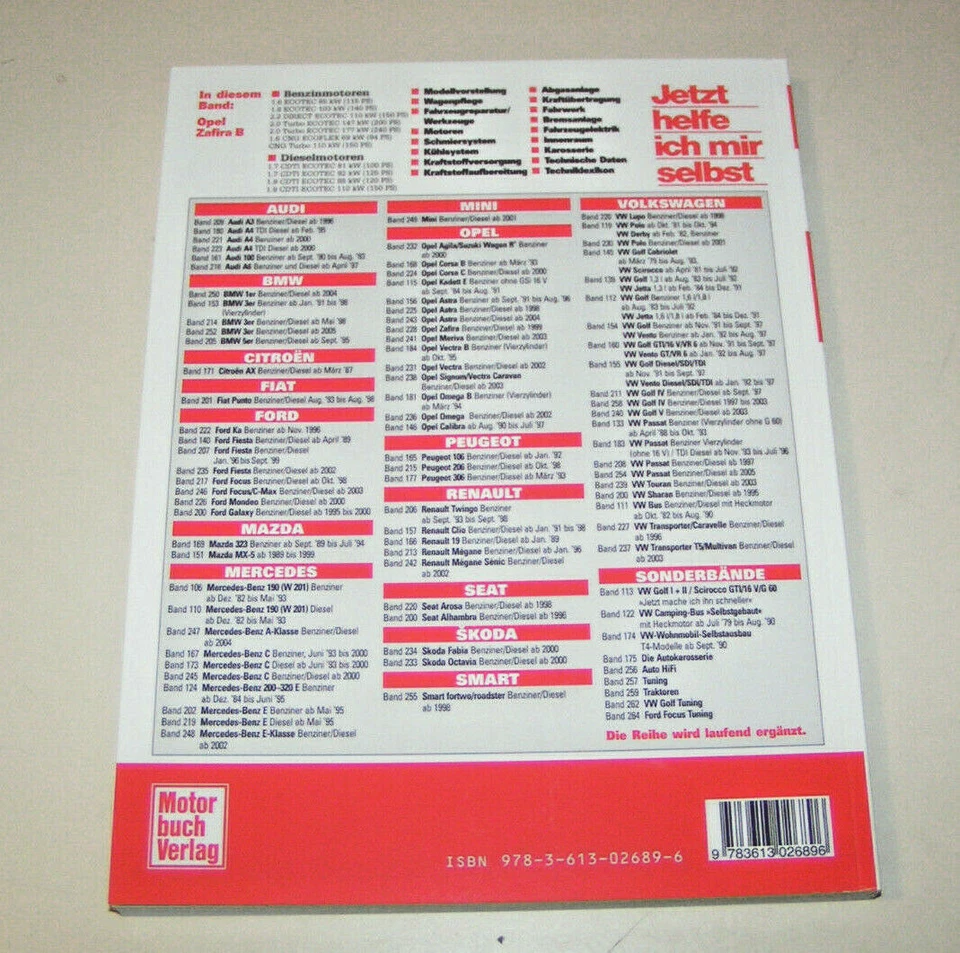 Manuale di Riparazione Opel Zafira B - Benzina/Diesel - Tutti i Modelli Dal 2005 - Immagine 2 di 2