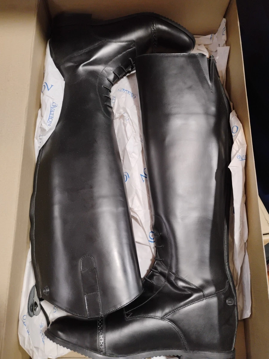 Bottes D'équitation Hautes Ovation Noires Pour Femme, Field Boots, Taille 8 US, Cuir, Occasion
