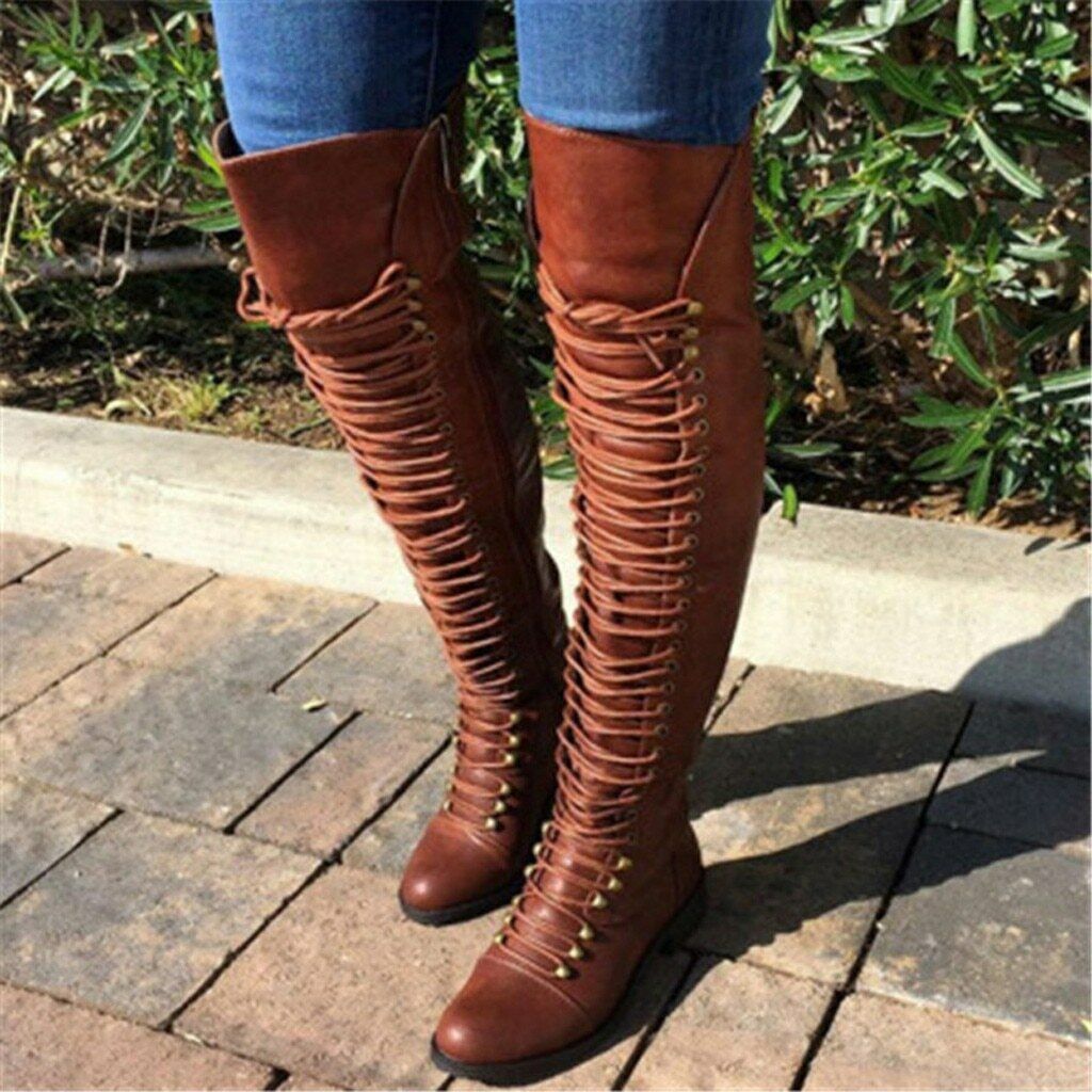 Women Shoes Thigh High Boots Big Size High Boots Over Knee | eBay