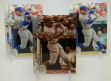2020 Topps Chrome MOOKIE BETTS Sepia Refractor & 2 Base Card Lot 1st Dodgers Uni