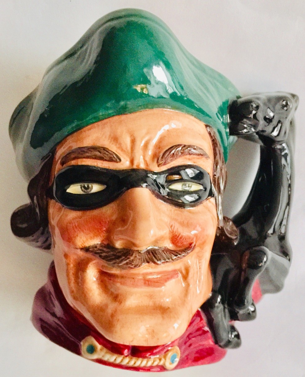 【大型19cm・1959年】ロイヤルドルトン 英国製 トビー・ジャグ Large 9”/23cm Vintage 1959 Royal Doulton Registered Design Dick