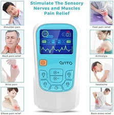 OSITO EMS Muscle Stimulator Back Pain Relief Rechargeable Combo Machine Unit