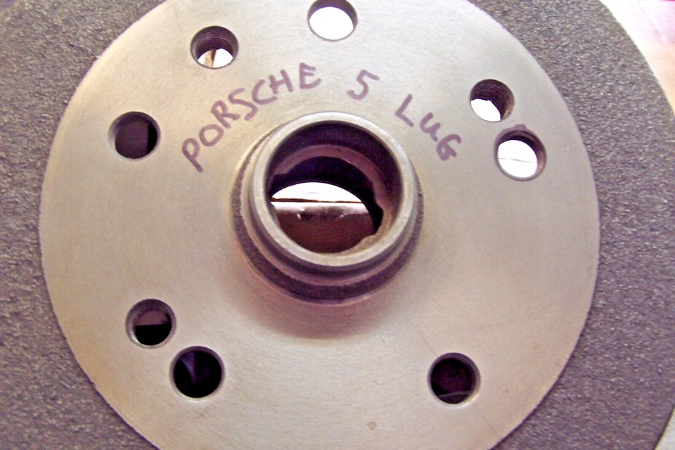 VOLKSWAGEN SUPER BEETLE FRONT DRUM ***DRILLED FOR 5 LUG PORSCHE *** PAIR (2) - Image 2 of 3