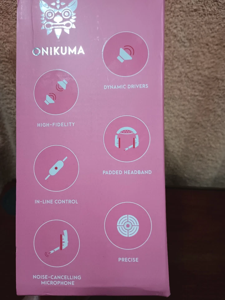 Onikuma K9 - Professional Gaming Headset - Pink - Image 3 of 3