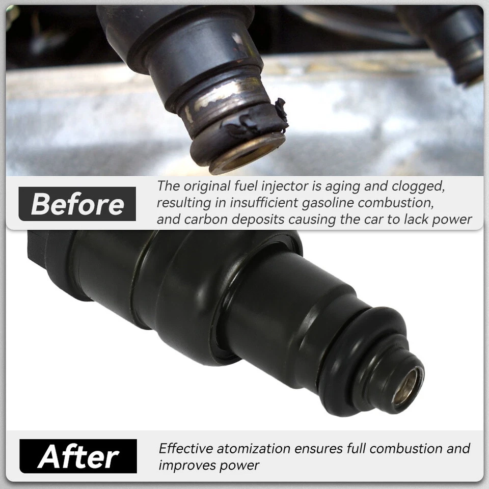 Inyectores de combustible para Mercedes-Benz C230 1999-2000 SLK230 1998-2000 2,3 L 4 PIEZAS Foto 4 de 4