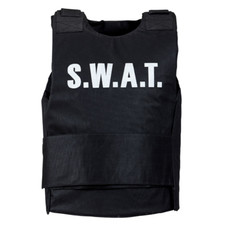 GIUBBOTTO ANTIPROIETTILE SWAT ABITO VESTITO TRAVESTIMENTO CARNEVALE BAMBINO 2855