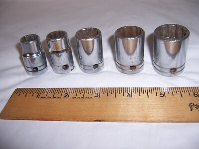 Proto Professional  1/2  Drive 12 pt 6 Pc Socket Set 1/2'' 9/16  11/16'' 3/4'' 7/8''