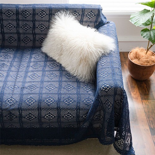 Tassel Crochet Sofa Cover Slipcover Protector Settee Throw Armchair Couch Covers - Picture 58 of 59
