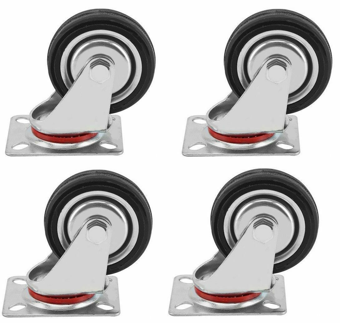 Ruote Trasporto Diametro Variabile Ruote Girevoli Per Mobili E Carichi Pesanti - Diametro 80, 100, 125, 160, 200 Mm - Veluma In Gomma - Foto 5