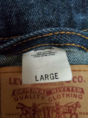 Vintage Levi's Denim Trucker Red Hot + Rhapsody The Gershwin Groove Gr. L - Bild 11 von 11