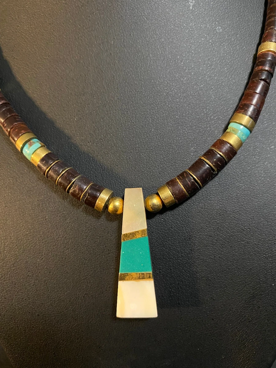 Vintage heishi bead necklace store
