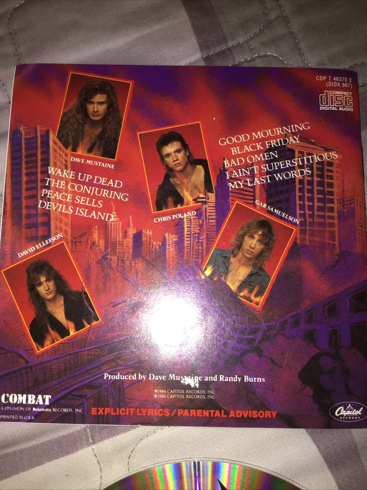 Megadeth Peace Sells Paper Booklet Signed - Imagem 2 de 4