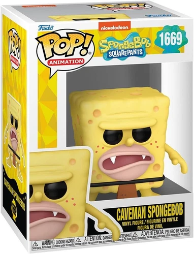 Funko Pop Spongebob Squarepants - Caveman Spongebob Meme Figure w/ Protector