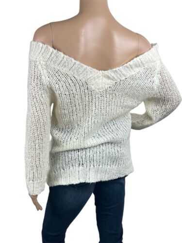 Rip Curl Coastal Slouchy Lagenlook Sheer Knit Sweater Wool Blend Women Sz L EUC! - Picture 3 of 9