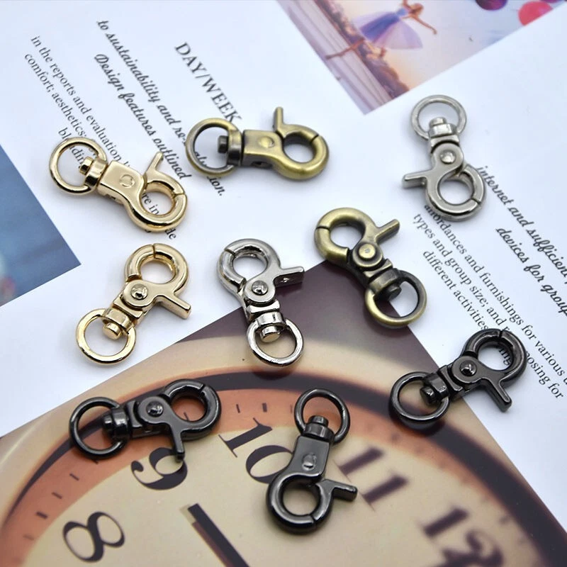 Swivel Trigger Clip Lobster Clasp Snap Hook Bag  Key Ring Wallet Chain - Image 3 of 4