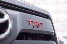 Abs Red Chrome Insert Emblem Fit 2022 2023 Tundra Sr5 4x4 3d Trd
