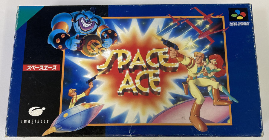 スペースエース SPACE ACE スーパーファミコン sfc Nintendo Super Famicom SFC Space Ace Japan w/ Box and Manual