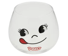 Fujiya Peko chan Poko chan Swaying Glass Smiling 290ml Japan Sunart Brand New!!