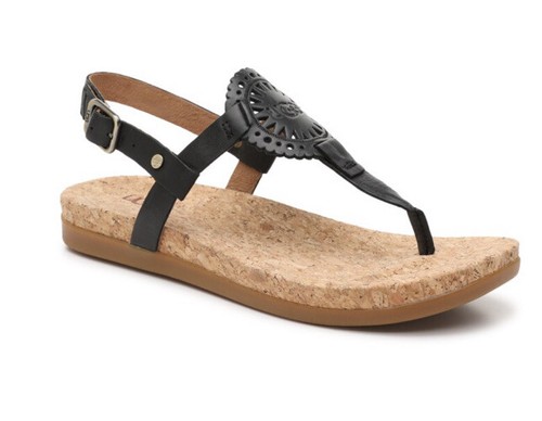 Ugg Ayden II Women Black Sandals size 8 