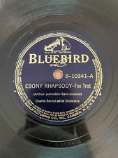 Bluebird B-10341 - 78rpm Record - Charlie Barnet (Ebony Rhapsody / A Lost Love)