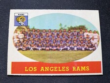 1958 Topps Football Card # 85 Los Angeles Rams Team (EX)