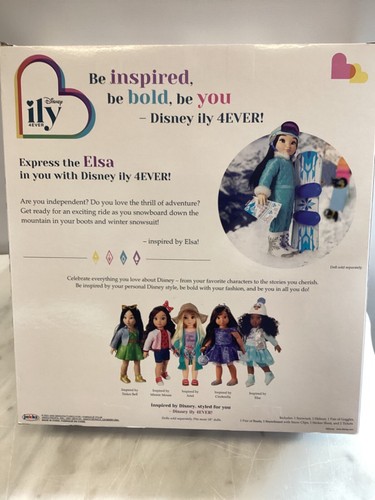 Disney Ily 4ever Doll Frozen Elsa Inspired Deluxe Snowboarding Outfit for 18" - Picture 2 of 2