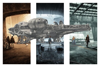 Star Wars Mark Englert Poster She Got It Where It Counts Bottleneck 24x36 Number