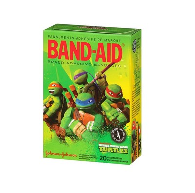 Johnson&Johnson band-aid brand adhesive bandages - teenage mutant ninja turtles - 20 ct (381371157891)