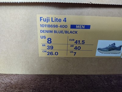 Asics Fuji Lite 4 Denim Blue/Black Men Trailrunning-Schuh