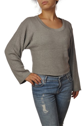 Pull En Laine Violet Patrizia Pepe - Femme XL - Col V - Vintage