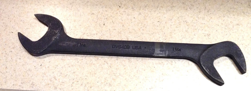 Snap-On 1-1/4" GVS40B Cabezal Angular de 4 Vías Llave de Extremo Abierto Acabado Industrial Nuevo de Lote Antiguo EE. UU. Foto 3 de 4