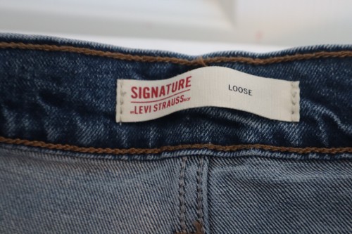 Pantalones de mezclilla para hombre Signature by Levi Strauss & Co. holgados azules talla 36x29 NUEVOS NUEVOS CON ETIQUETAS - Imagen 6 de 6