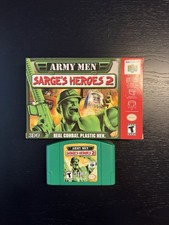 Army Men Sarge’s Heroes 2 Nintendo 64 N64 CIB Used Good Condition Manual