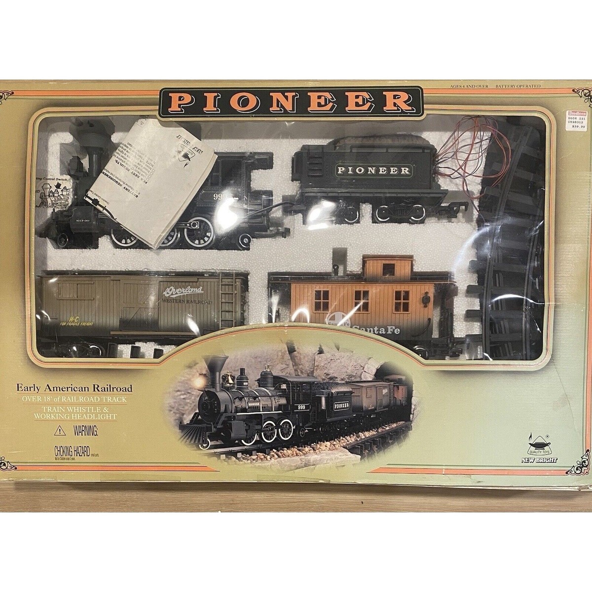 貴重　ニューブライト　new bright アンティーク　汽車 機関車　アメリカ New Bright Pioneer Early American Railroad Train Locomotive