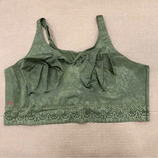 New Ruby Ribbon Lace Lux Demiette Bra Foliage Snake 48