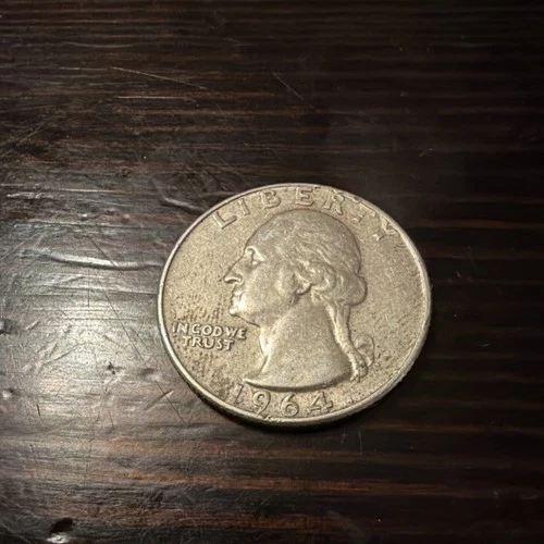 1964 Washington Quarter Silver 25C Circulated US Coin
