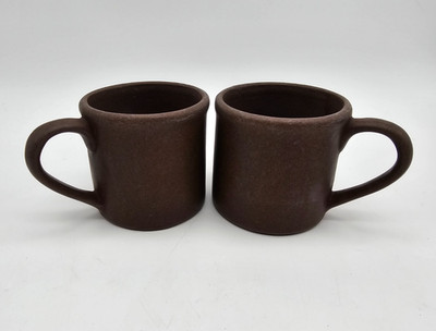 Bennington Potters 9925 Brown Matte Ceramic Pottery Coffee Cup Mug Vermont 4''